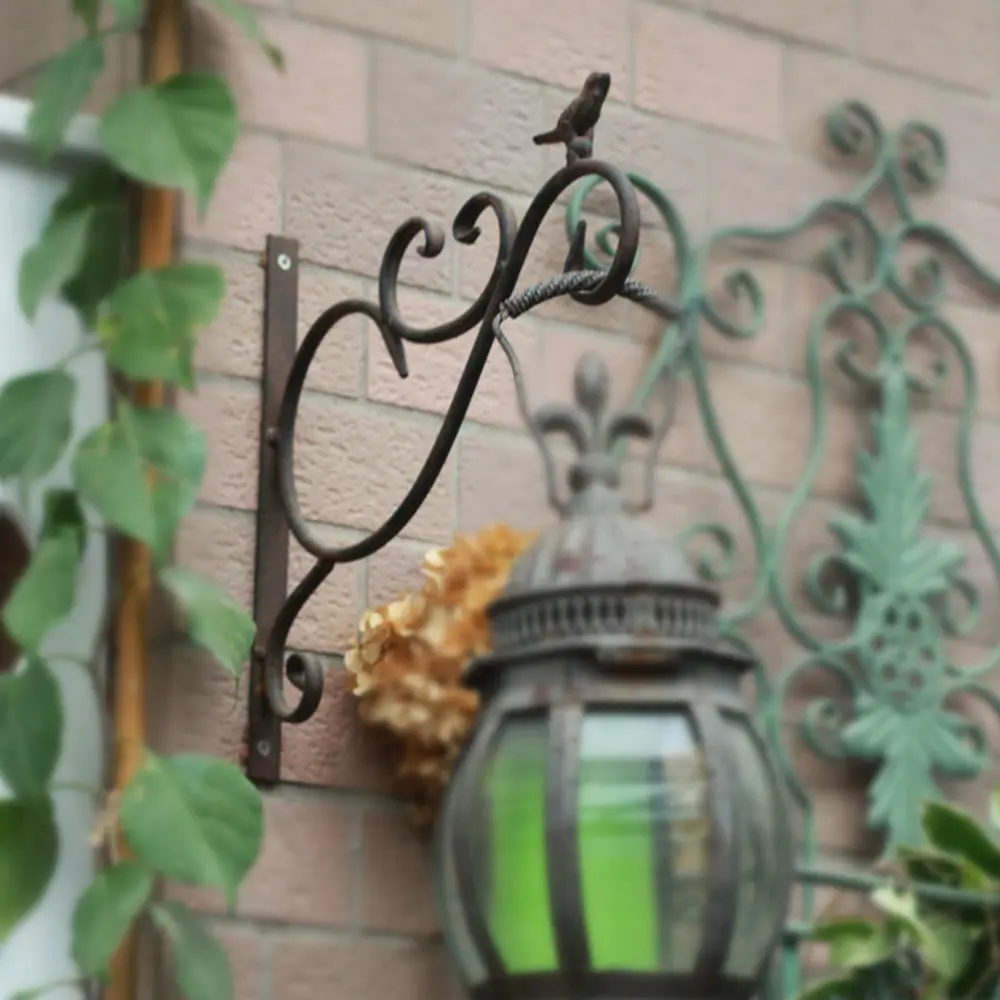 

1pc Wall Hanging Flower Rack Flowerpot Stand Wall Ornament for Home Garden