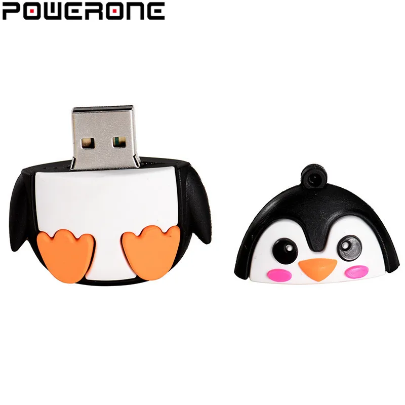 POWERONE Лидер продаж! Милый мини мультфильм Пингвин ручка Сова привод usb флэш