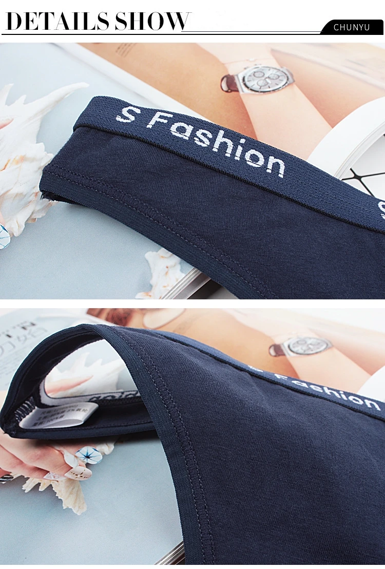 

5Pcs High Quality Fashion Brand Sexy Thong Women Underwear Panties Soft Cotton Woman G-string Female Underpants
