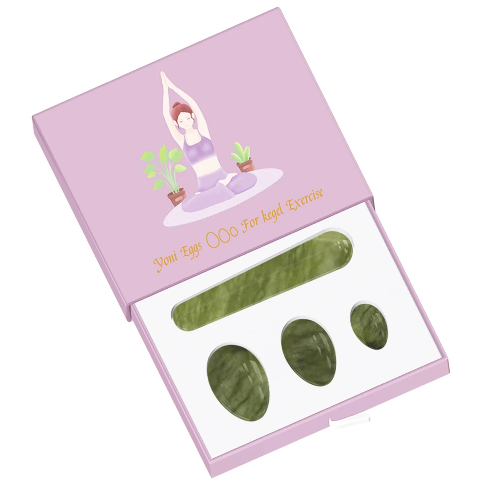 Прямая доставка нефрит Йони набор яиц для массажа Кегеля нефрита яйца сужения