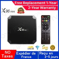 best iptv box x96 mini android 9 0 tv box 1g 8g 2g 16g media player x96 amlogic s905w smart ip tv set top box ship from france