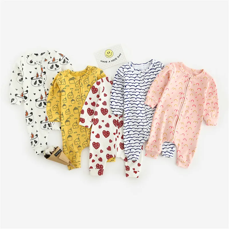 Детский комбинезон для новорожденных одежда маленьких девочек Цельный Наряд Для