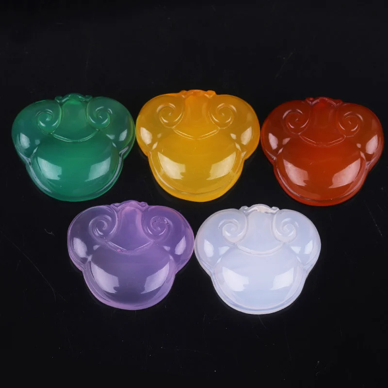 

Горячая Распродажа натуральный белый халцедон ручной работы маленький Ruyi Pingan замок ожерелье кулон Модные ювелирные изделия для мужчин женщин Подарки На удачу