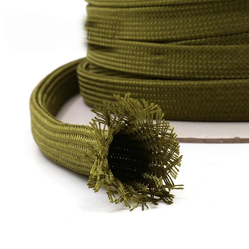 5 м мягкий хлопковый нейлоновый рукав Проволочный Кабель защита Нейлон Плетеный