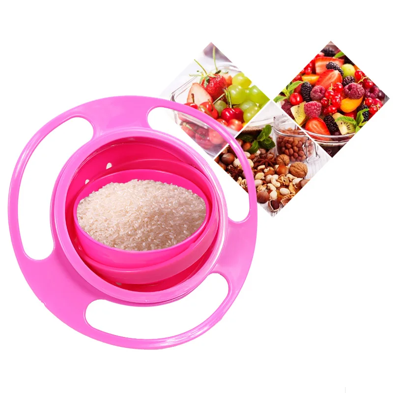 Universal Gyro Bowl Practical Design Children Rotary Balance Novelty Umbrella 360 Rotate Spill-Proof Feeding | Мать и ребенок