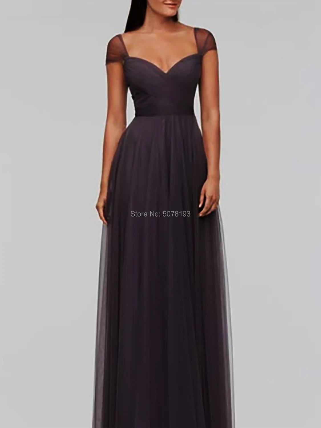 

1141 олово серый Милая Натуральные Прямые пол-Длина тюлевые Формальные платья длинное вечернее платье для выпускного вечера Складки На молнии; Бесплатная доставка