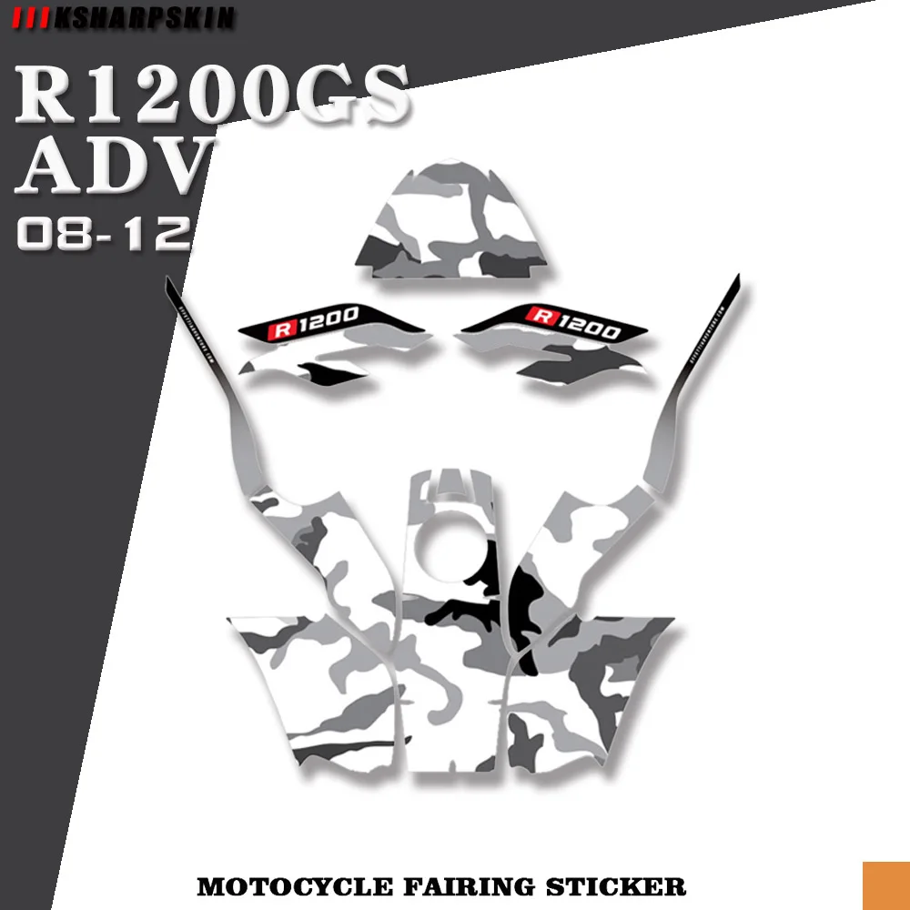 

Наклейки на корпус Мотоцикла, обтекатели, Водонепроницаемые Светоотражающие наклейки, подходит для BMW R1200GS ADV 2008-2012