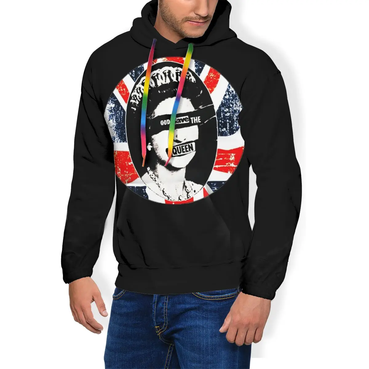 

Толстовка мужская из полиэстера, с капюшоном