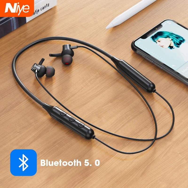 Беспроводные наушники Bluetooth TWS DD9 магнитные спортивные для бега IPX5