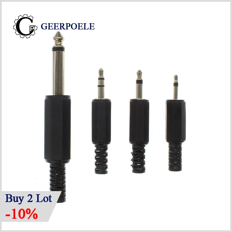 

3.5mm Jack Male Plug Audio Connectors Wire Connector DIY Conector Electrico Enchufes Interface De Conector
