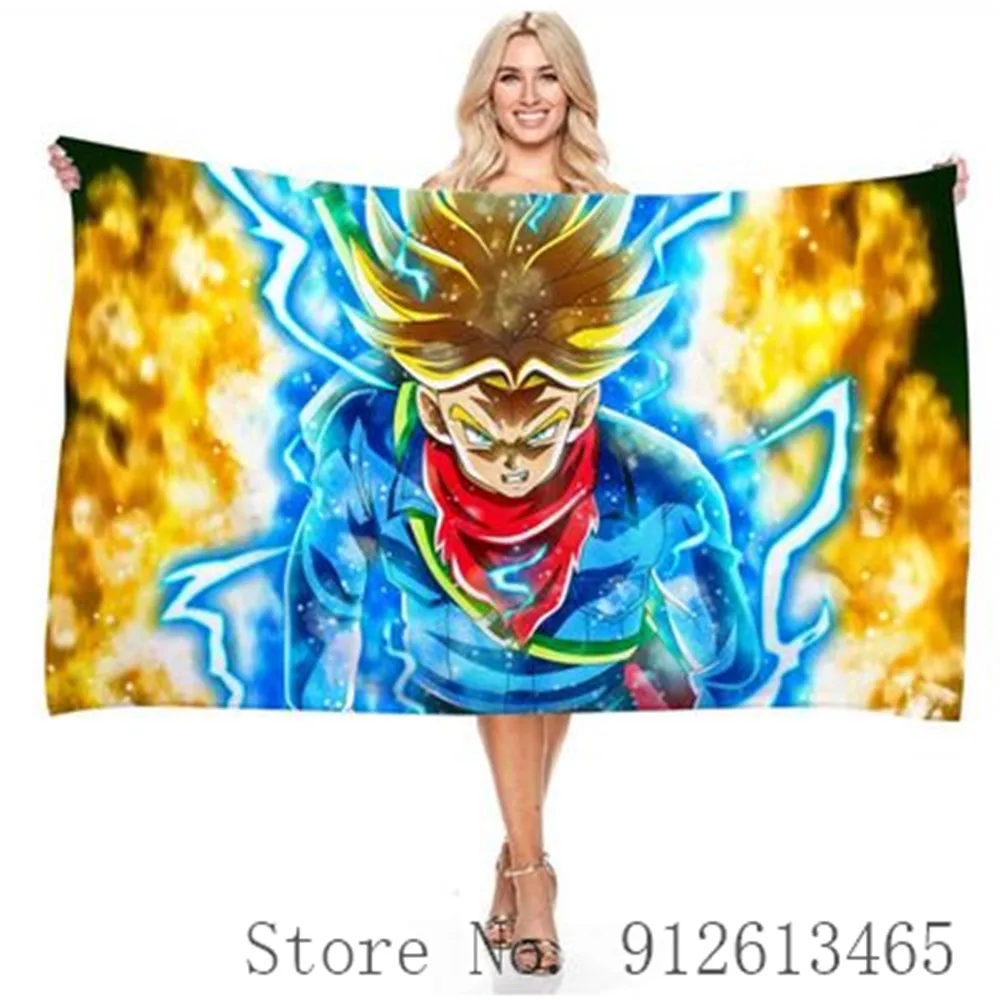 Прямоугольное пляжное полотенце с принтом DRAGON BALL3D машинная стирка Мастер Роши не