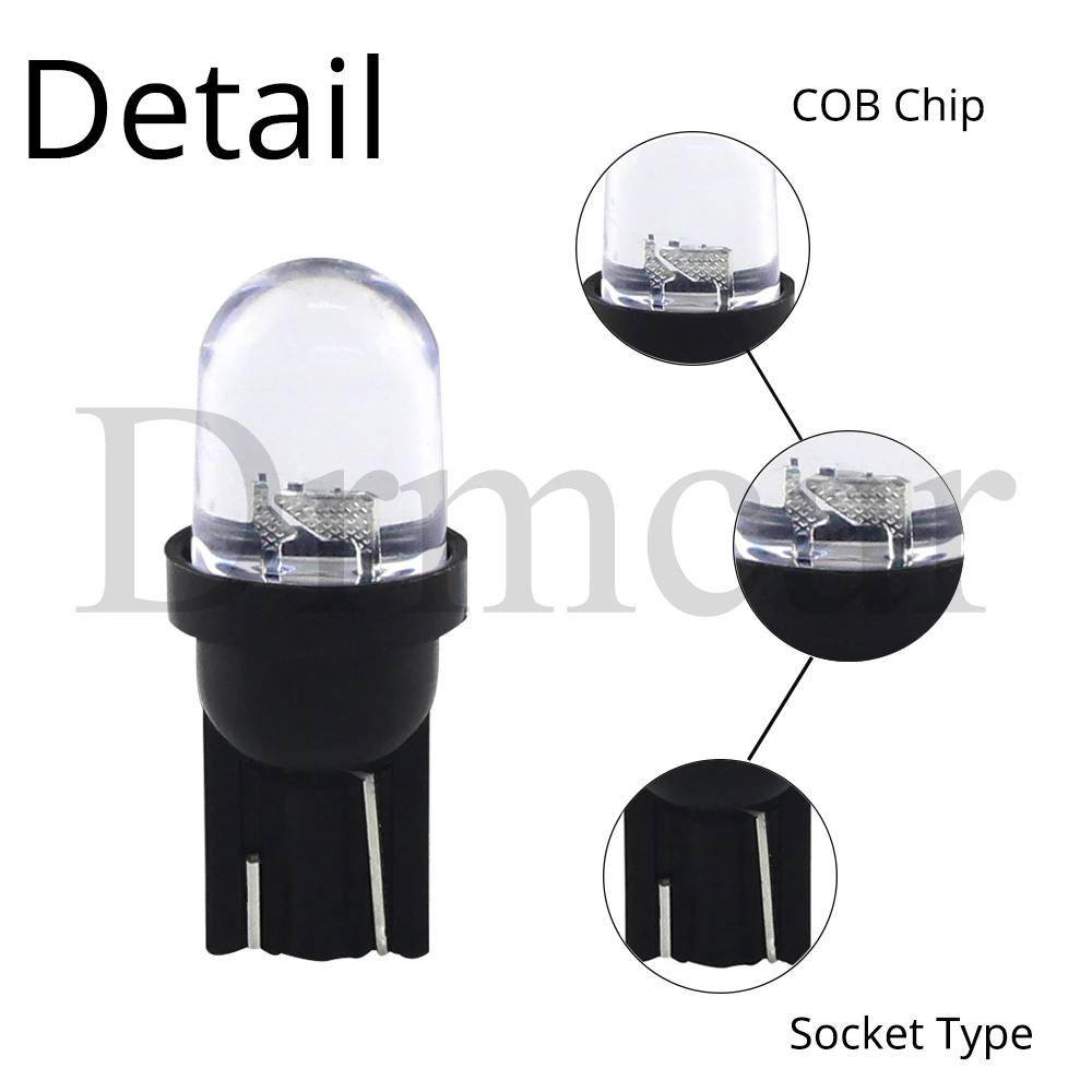 Белый красные, синие Зеленый Желтый RGB T10 W5W 168 194 501 1smd автомобильный клиновидный светильник сторона приборной панели автомобиля номерной знак лампа багажника лампы AC/DC 12V