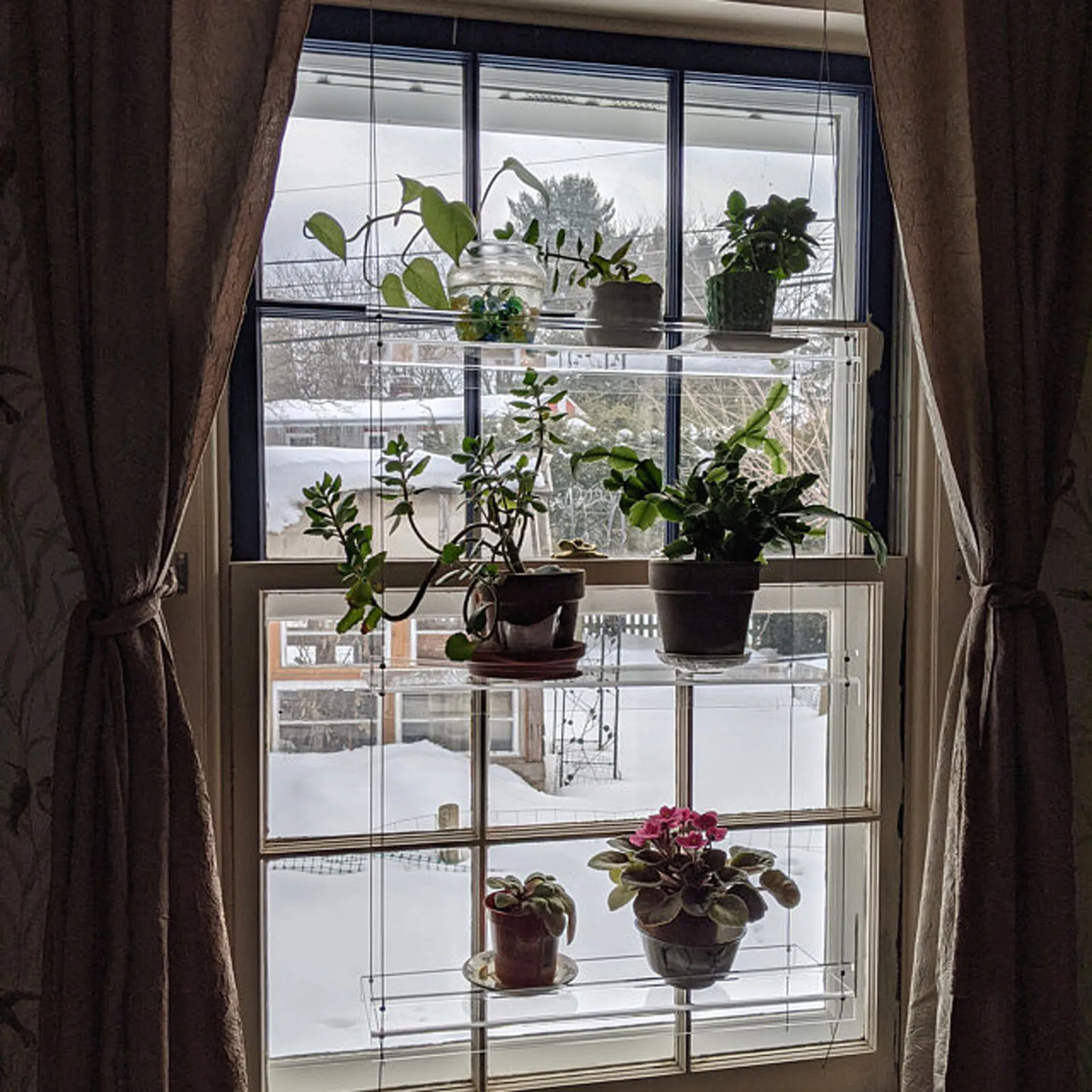 

Window Plant Shelf Hanging Shelf Plant Shelves Plant Stand Indoor Garden Decor