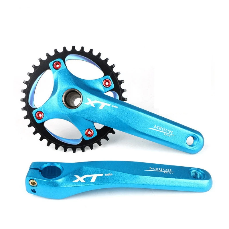 

MEIJUN 170 MTB Mountain Bike Bicycle Hollow Integrated Crank XF Modified Single Disc 104BCD 36T Crankset Bottom Bracket