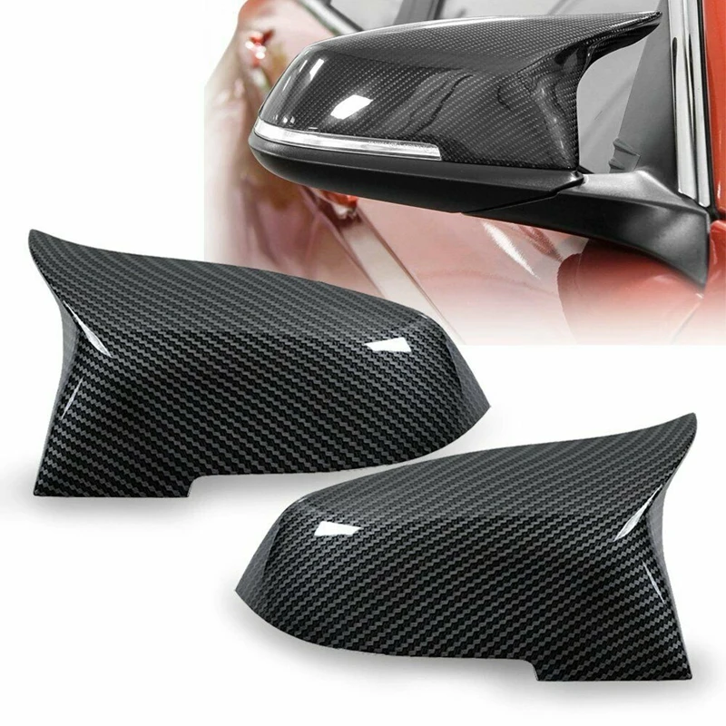 

Door Mirror Covers Caps for -BMW 5 Series GT F07 F10 F11 F18 6-Series F06 F12 F13 7-Series F01 F02 Carbon Fiber Style
