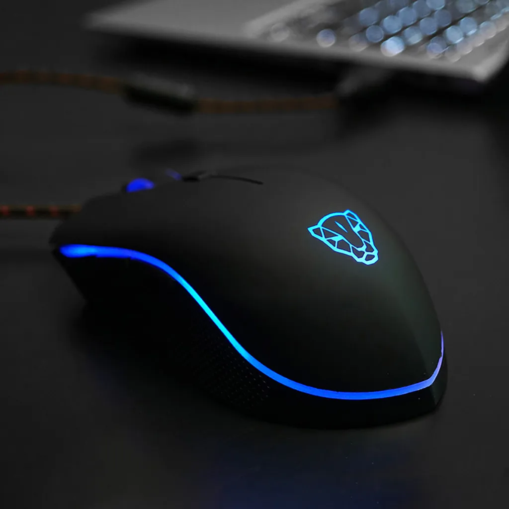 MOTOSPEED V40 4000 DPI RGB с подсветкой 6 кнопок дышащая Проводная игровая мышь 5 миллионов