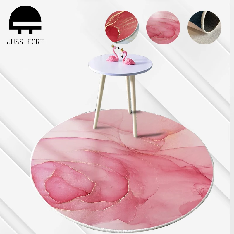 

Modern Marble Abstract Round Carpet for Home Living Room Rugs Art Marbling Print Anti-slip Doormat Bedroom Decor Carpet Area Rug