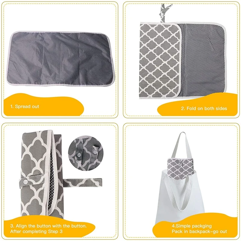 

Baby Portable Foldable Washable Waterproof Diaper Nappies Changing Mats Outdoor Travel Pad Change Play Mat Baby Care