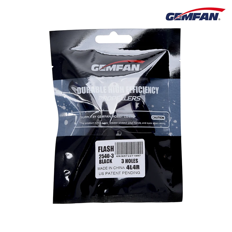 gemfan flash 2540 2 5x4x3 25 дюймов 3 лопастной проп