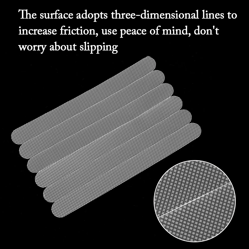 6 шт./компл. Ванная комната лента Нескользящие наклейки коврик анти скольжения