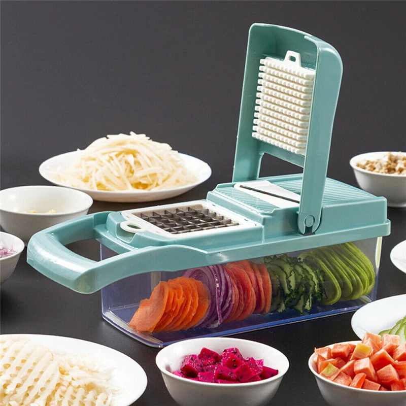 Multifunction 7 in 1 Kitchen Pressing Food Chopper Cutter Slicer Peeler Dicer Vegetable Cheese Peeling Tool Tools | Дом и сад