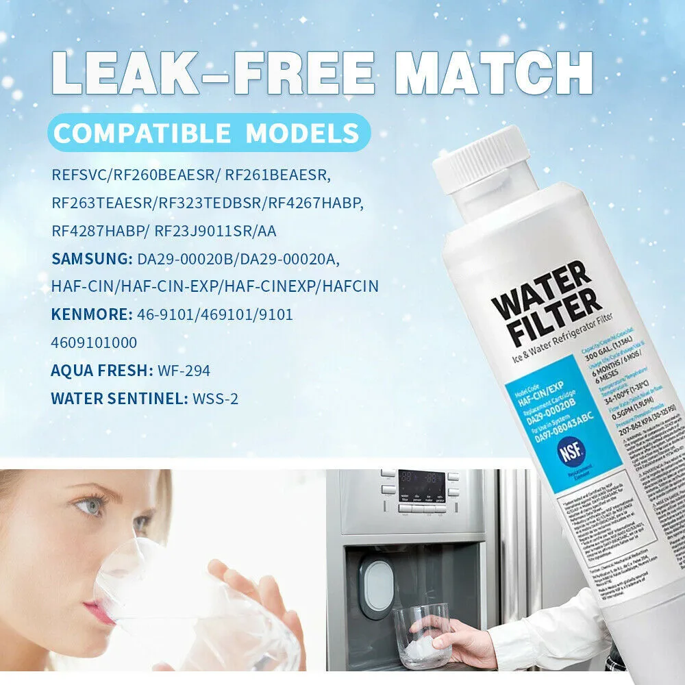 

Hot Selling DA97-17376B HAF-QIN/EXP Water Filter for Refrigerator -1PACK