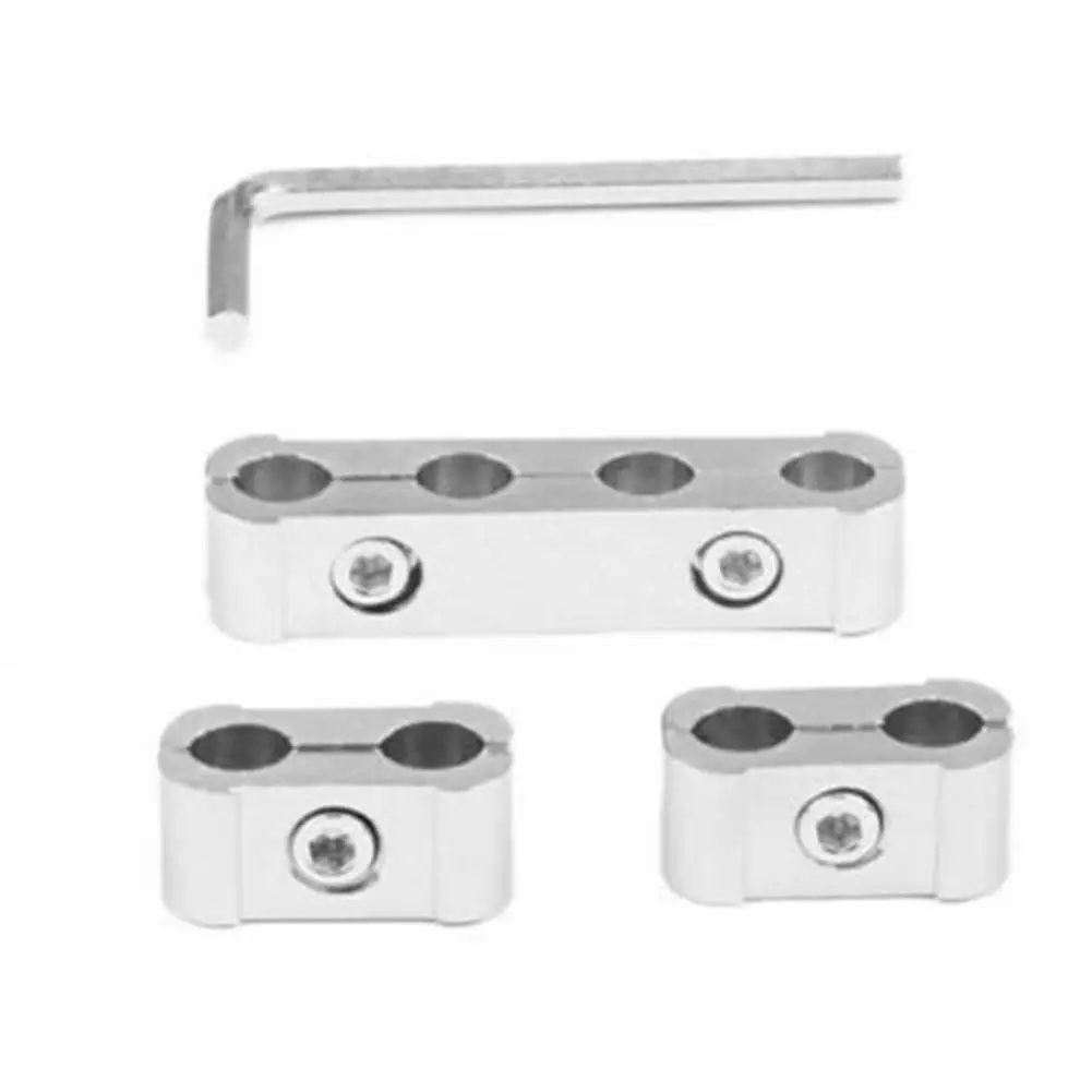 

Spark Plug Wire Separator Clamp Set For 8mm 9mm 10mm HT Leads SILVER Car Accessories High-quality Wire Separator