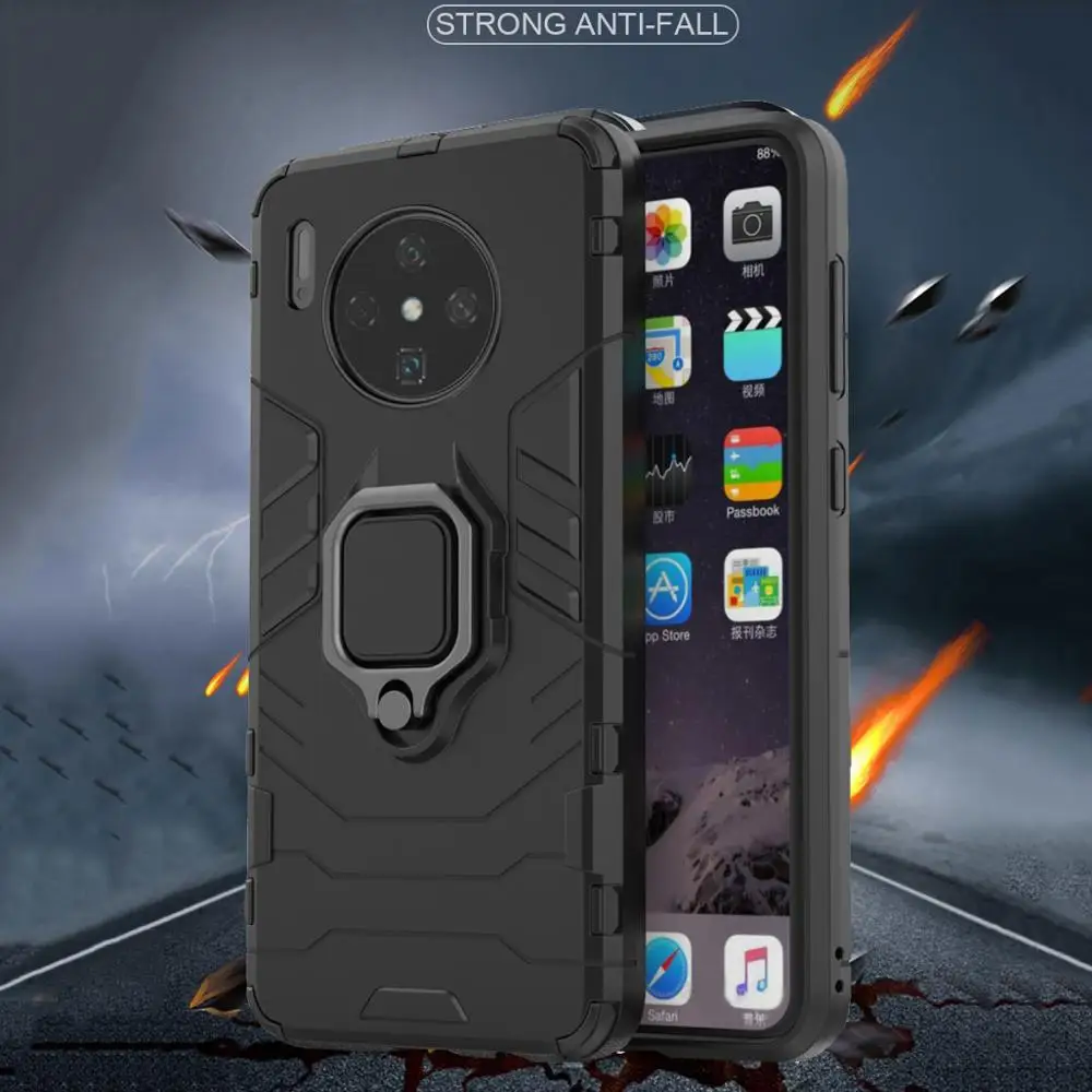 Bumper Case For Huawei Mate 30 pro Magnetic Car Holder Anti-Fall Soft Shockproof Full Back 20 Lite | Мобильные телефоны и
