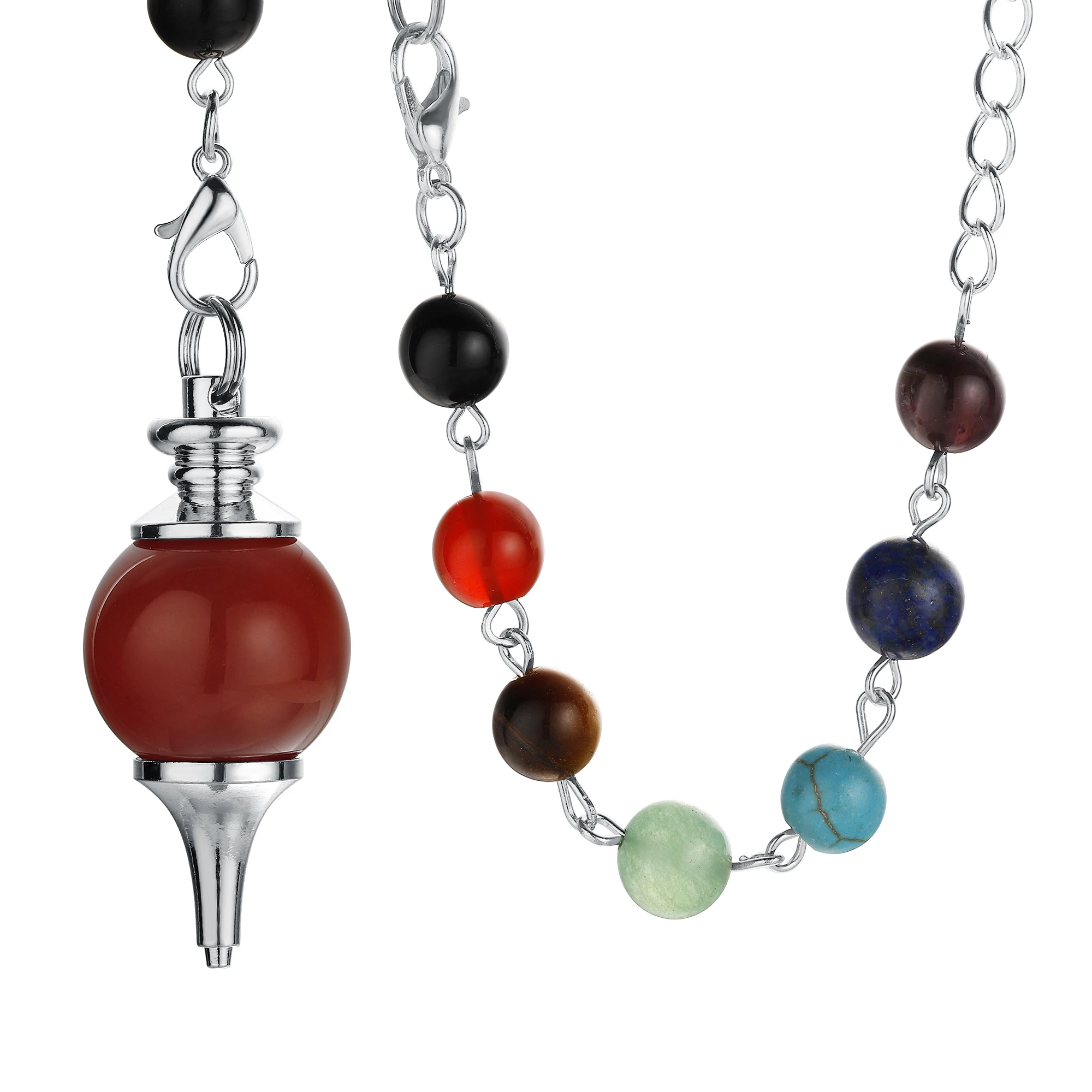 Натуральный камень рейки маятник Ангел баланс Рождественская елка кулон