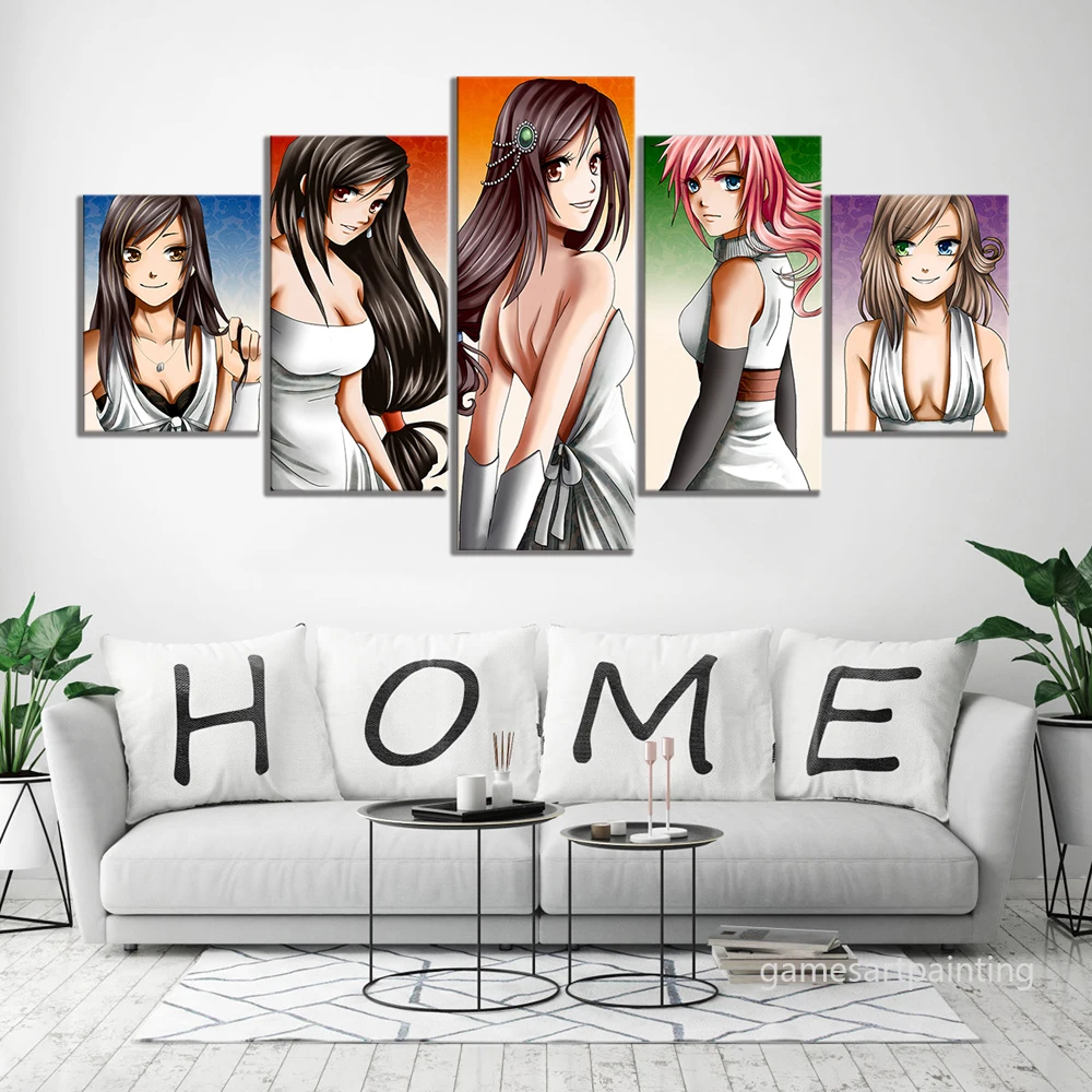 

5 шт., настенные картины «сексуальная игра девушки»