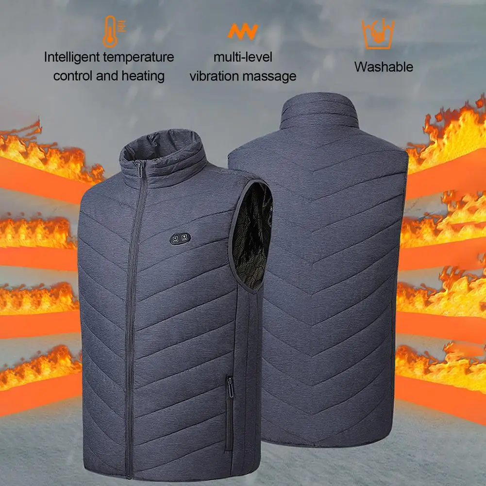 

Winter Heated Vest with 8 Heating Zones Comfortable massage Heating Clothes Men Women Usb Heated Jacket Heating Vest