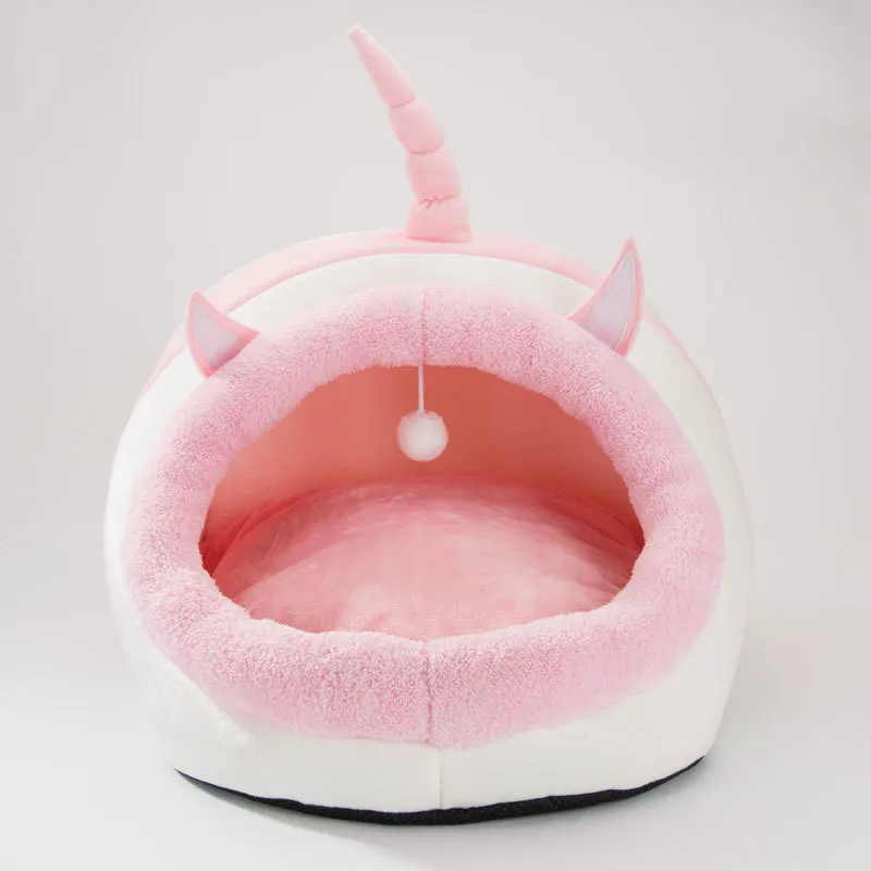 Милая мультяшная собачья кровать домик для маленьких средних собак кошка