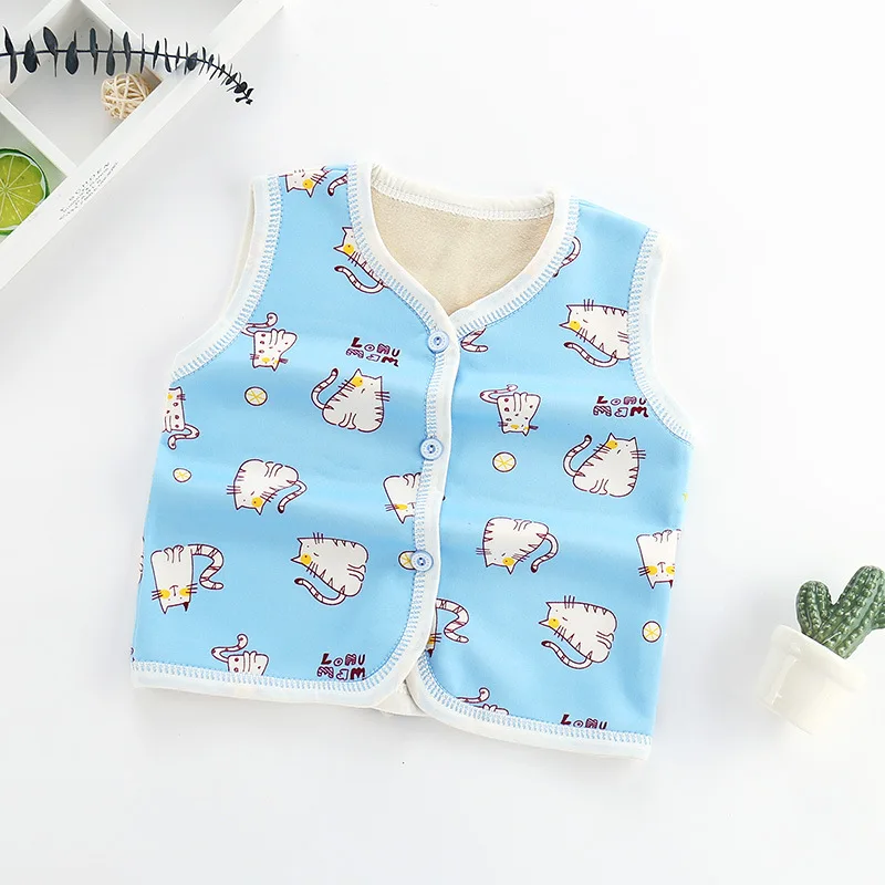 Новый теплый жилет для маленьких мальчиков и девочек на осень зиму хлопковый