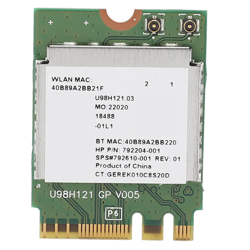 

2,4G BT WIFI беспроводная карта 2 в 1 для Dell/ Toshiba/ Acer/ Asus со слотом NGFF M2