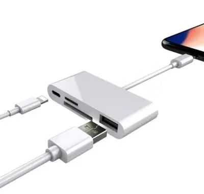 SD TF кардридер для iPhone iPad iPod iOS 13 USB OTG комплект подключения камеры T Flash