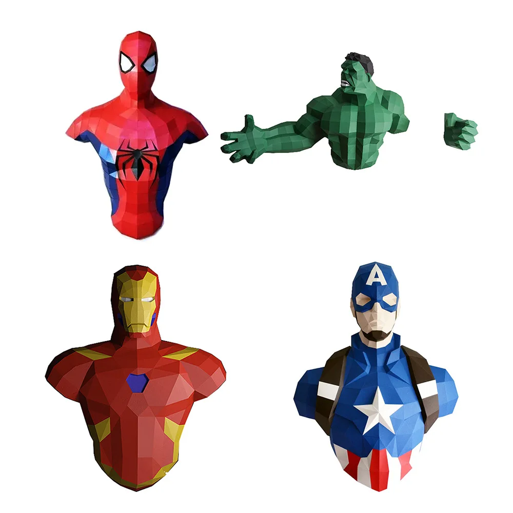 

70cm 3D Puzzles Paper Model Paper Wall Art Sculpture Decoration Model Toy Papercraft Action Figures Puzzles KidsToys Gifts