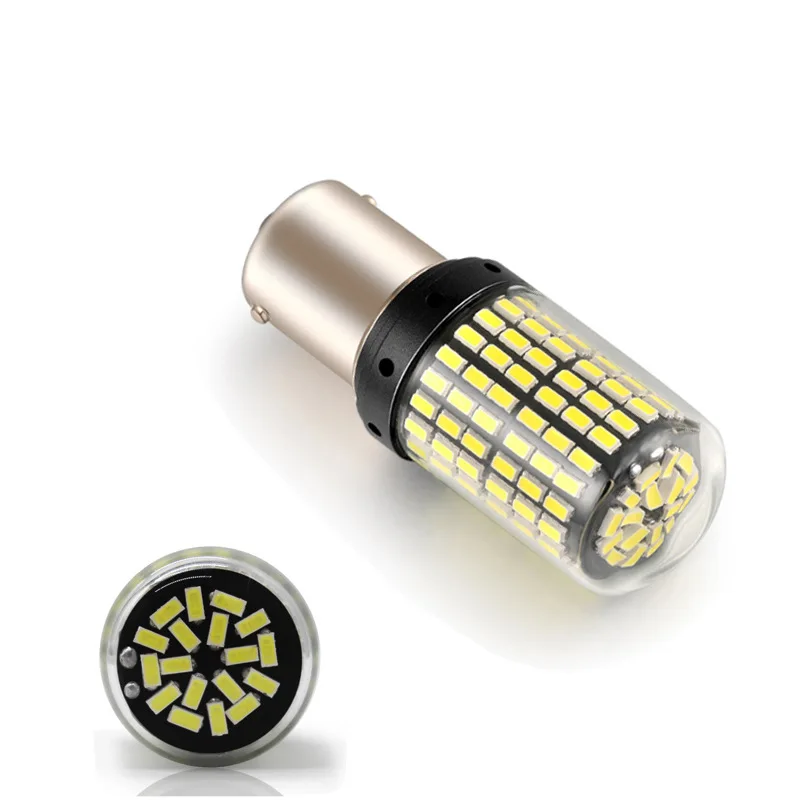 1x3014 144smd CanBus S25 1156 BA15S P21W светодиодный BAY15D BAU15S PY21W лампа T20 7440 W21W W21/5W светильник для