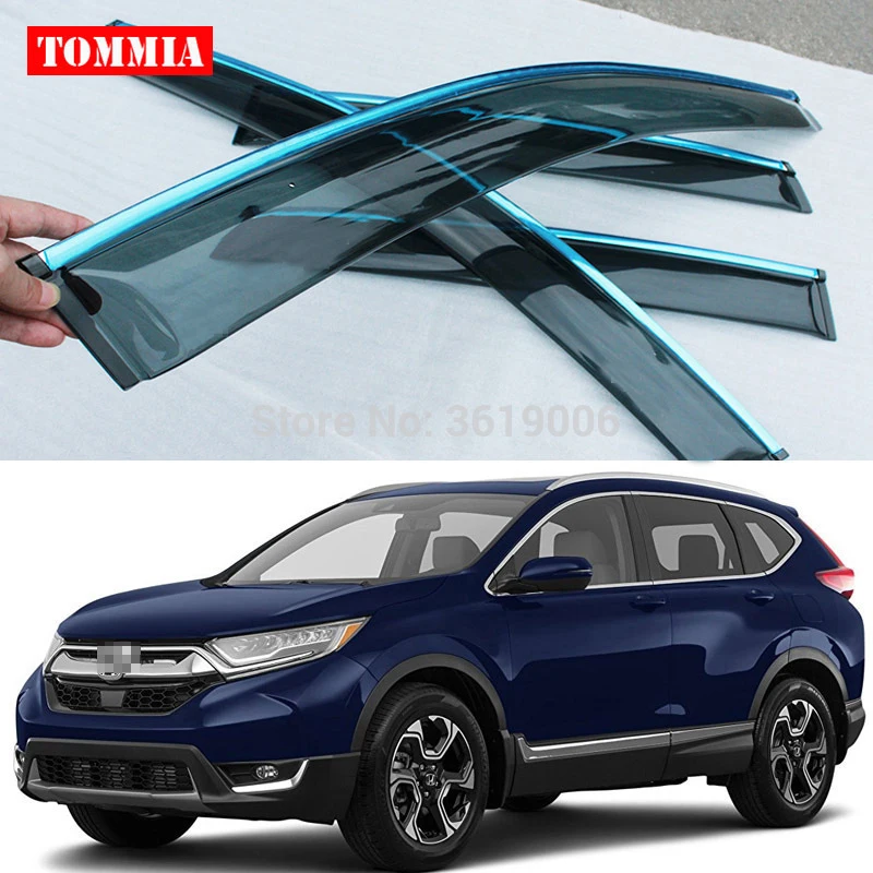 Бренд tommia новинка для Honda CRV 2017 18 оконный козырек дефлектор ветра и дождя защитная