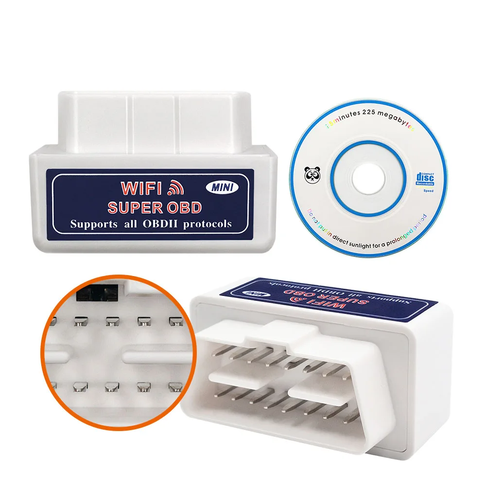 Автомобильный диагностический сканер для iOS/Android ELM327 V1.5 WIFI OBD2 elm 327 1 5 OBDII OBD 2