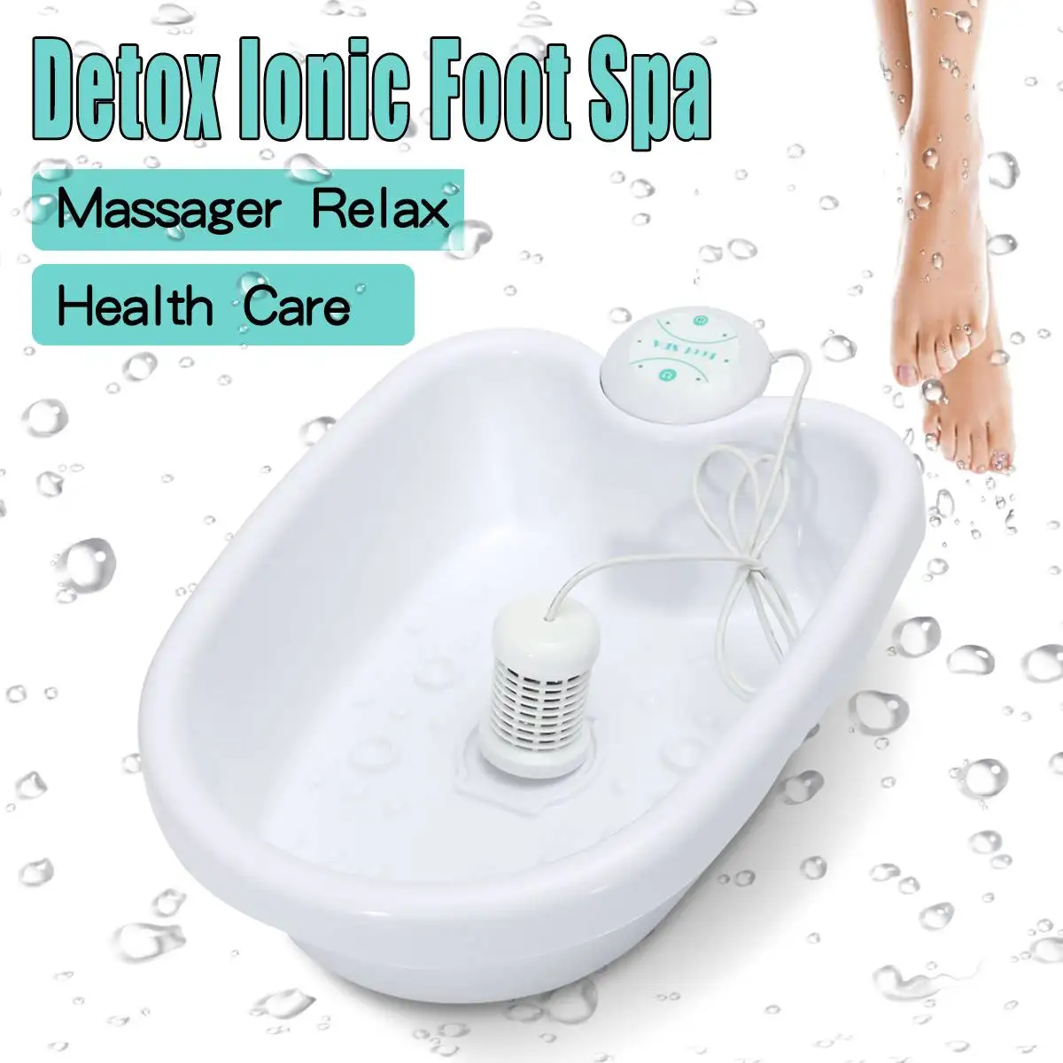 

Home Detox Foot Spa Machine Cell Ionic Cleanse device Ionic Detox Foot Spa Aqua Foot Bath Massage Body Relax Foot Bath Basin