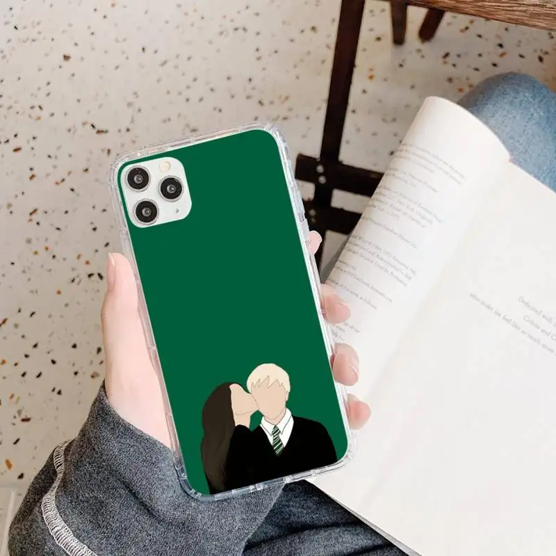 

Draco Malfoy The Harries Potter Golden Trio Phone Case Transparent for iPhone 11 12 mini pro XS MAX 8 7 6S Plus X 5S SE 2020 XR