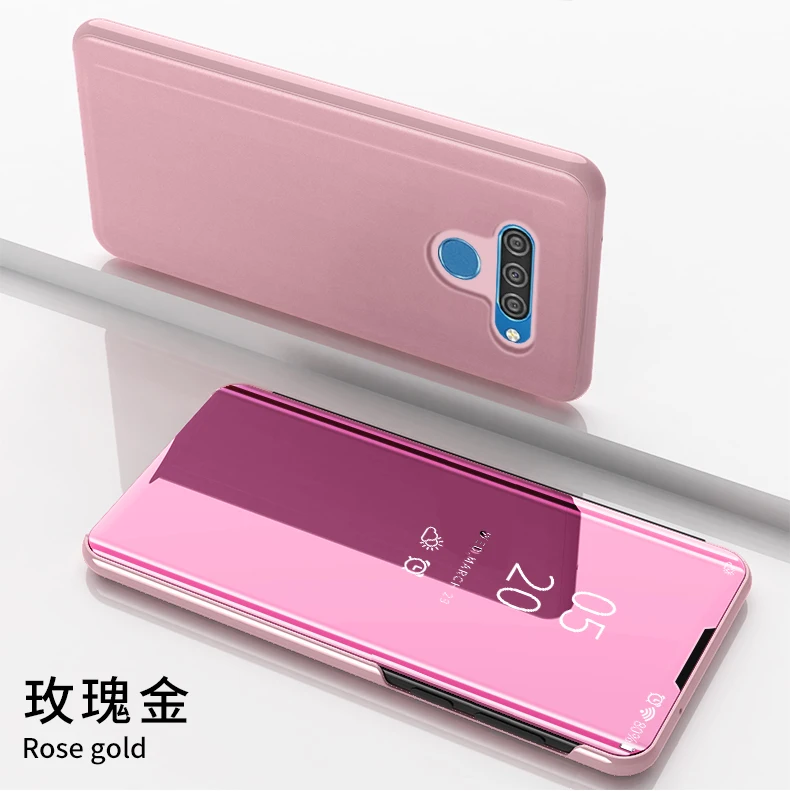 Противоударный чехол для LG Q60 роскошное умное зеркало откидная крышка на LG K50 Fundas на LG K12 Prime Coque LG K12 Max