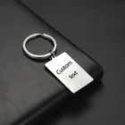 Lemegeton заказной брелок с гравировкой Имя Дата тег ID текст брелок из нержавеющей стали кулон аксессуары для ключей