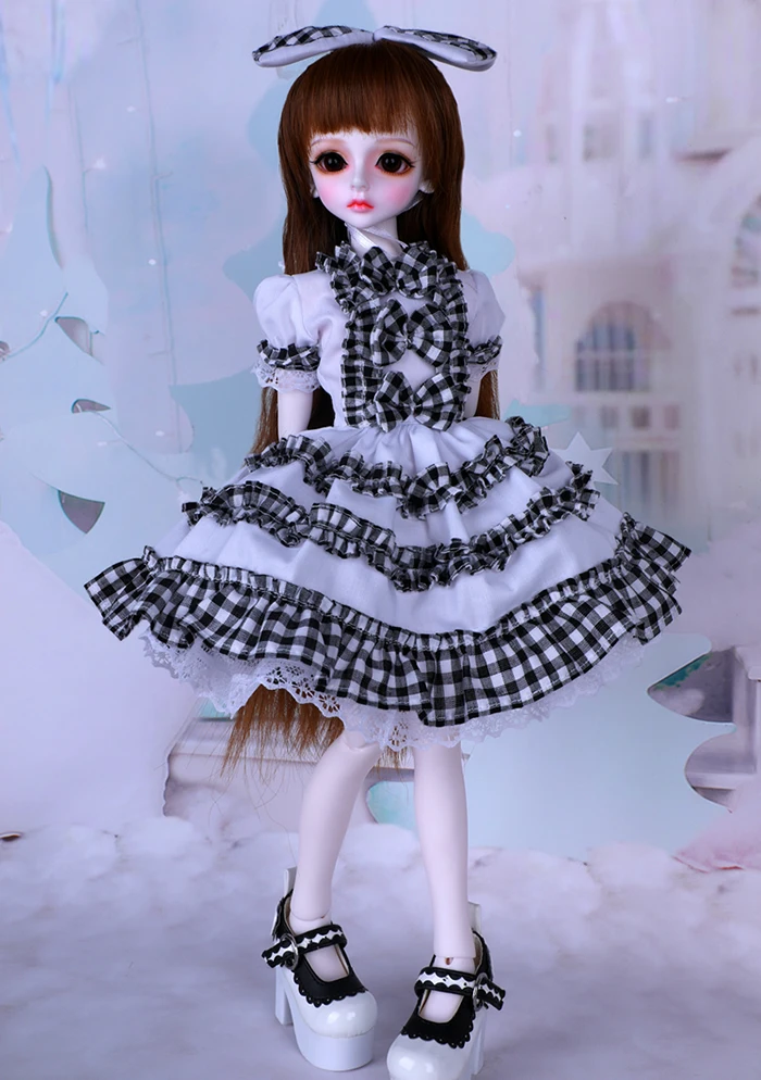 1/4 весы телесного цвета BJD кукла милое платье для девочек BJD/SD смолы фигурка модель