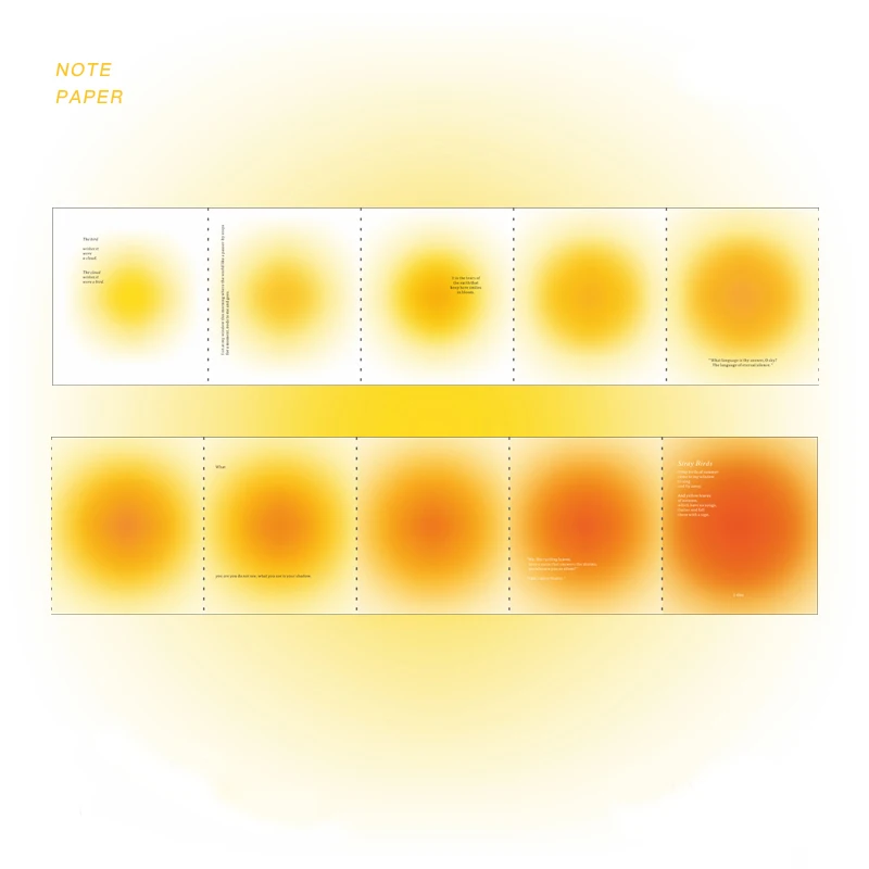 

Mohamm 10 Sheets/1 Box Memo Pad Specialty Paper Fold Ins Style Creative Student Supplies