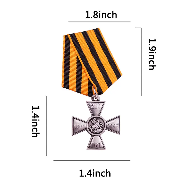 Russia Medal 200 Years of ST.GEORGE CROSS Badge Distinction Combat Award 1807-2007 RUSSIAN ORDER | Украшения и аксессуары