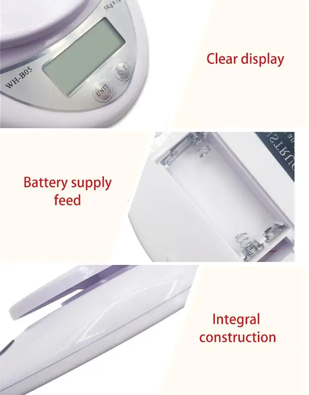 

5kg/1g Portable Digital Scale LED Electronic Scales Postal Food Balance Measuring Weight Kitchen LED Electronic Scales New Style