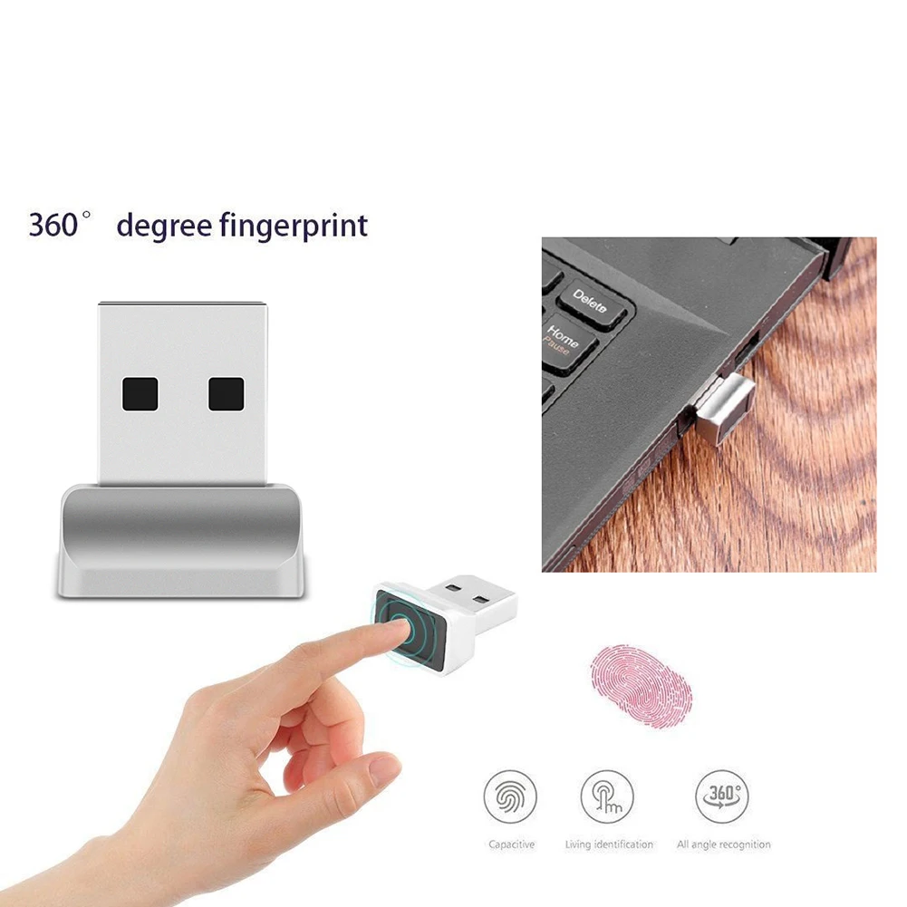 Мини USB считыватель отпечатков пальцев интерфейс безопасности ключ датчик