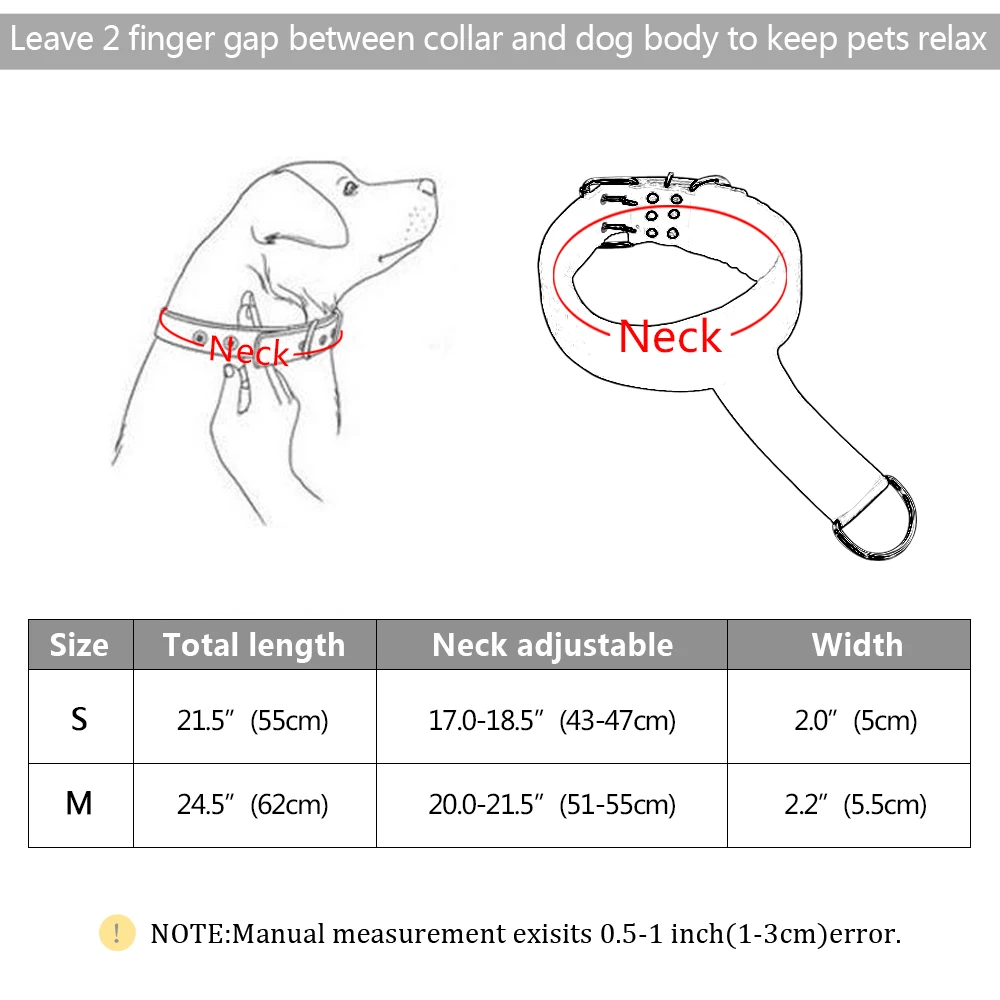 

Dog Training Collar Soft Padded Dogs Collars Necklace Strong Durable For Pitbull Medium Large Dogs Pet Training Products