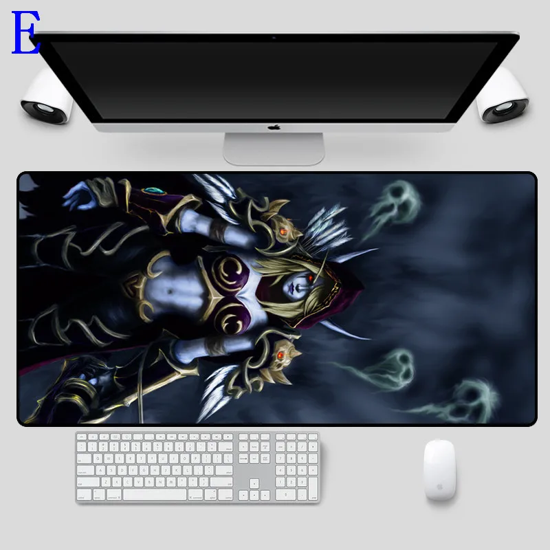 World of Warcraft Мышь Большой 60X30 см геймера сексуальная девушка Сильвана игровой коврик для мыши для ноутбука резиновые Тетрадь Настольный коврик